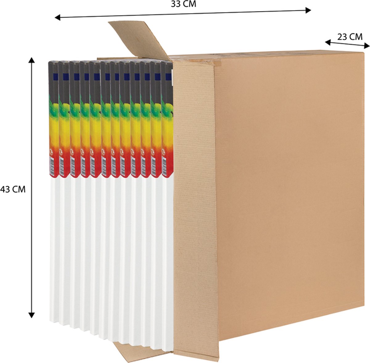 Schildersdoeken Set 12pcs - Formaat 30x40 cm - geschikt voor acryl-, olie- en aquarelverf - hoogwaardige kwaliteit canvas - perfect voor schilderijen op middelgroot formaat — afbeelding 6
