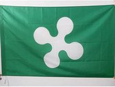 VlagDirect - Lombardijse vlag - Lombardije vlag - 90 x 150 cm.