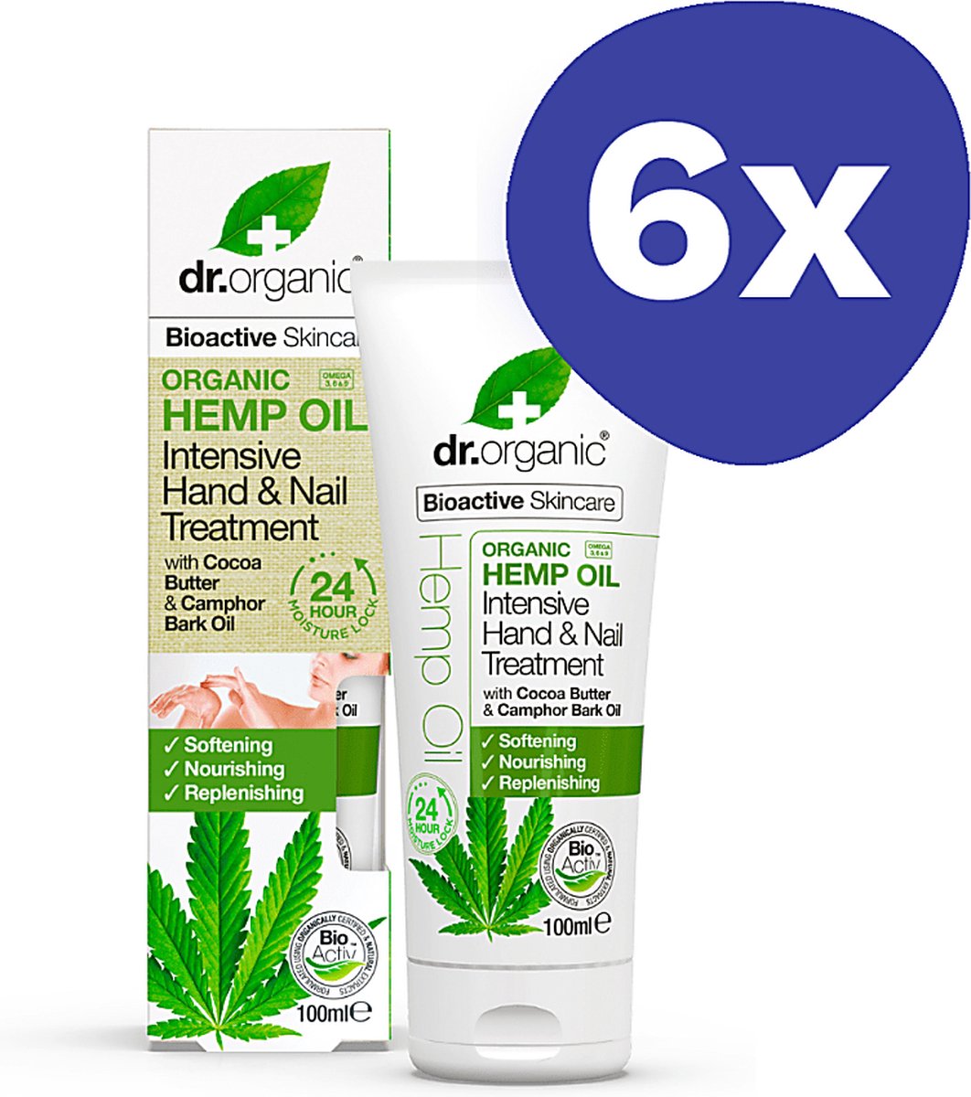 Goedkoopste Dr Organic Hennepolie Hand & Nagelbehandeling (6x 100ml