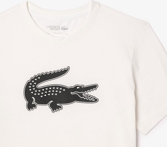 Lacoste Printed t-shirt - white black