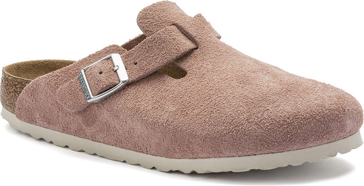 Birkenstock Muil Boston 1023263 Clay Suede Roze