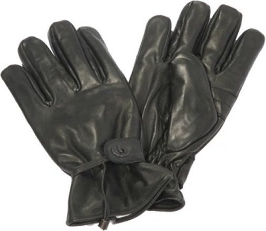 KM - Rodeo - Leren handschoenen - Zwart - 3XL