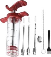 Marinade injectiespuit- BBQ Vlees Spuit- RVS- Meat Injector- Marinade Injectiespuit- Barbecue Vlees Injector