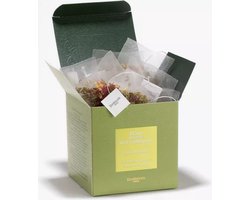 Dammann Frères - Tisane Nuit a Versailles 25 cristal zakjes - Kruidenthee verbena -linde met bergamot en kiwi smaken - Zonder theïne - Composteerbare theebuiltjes