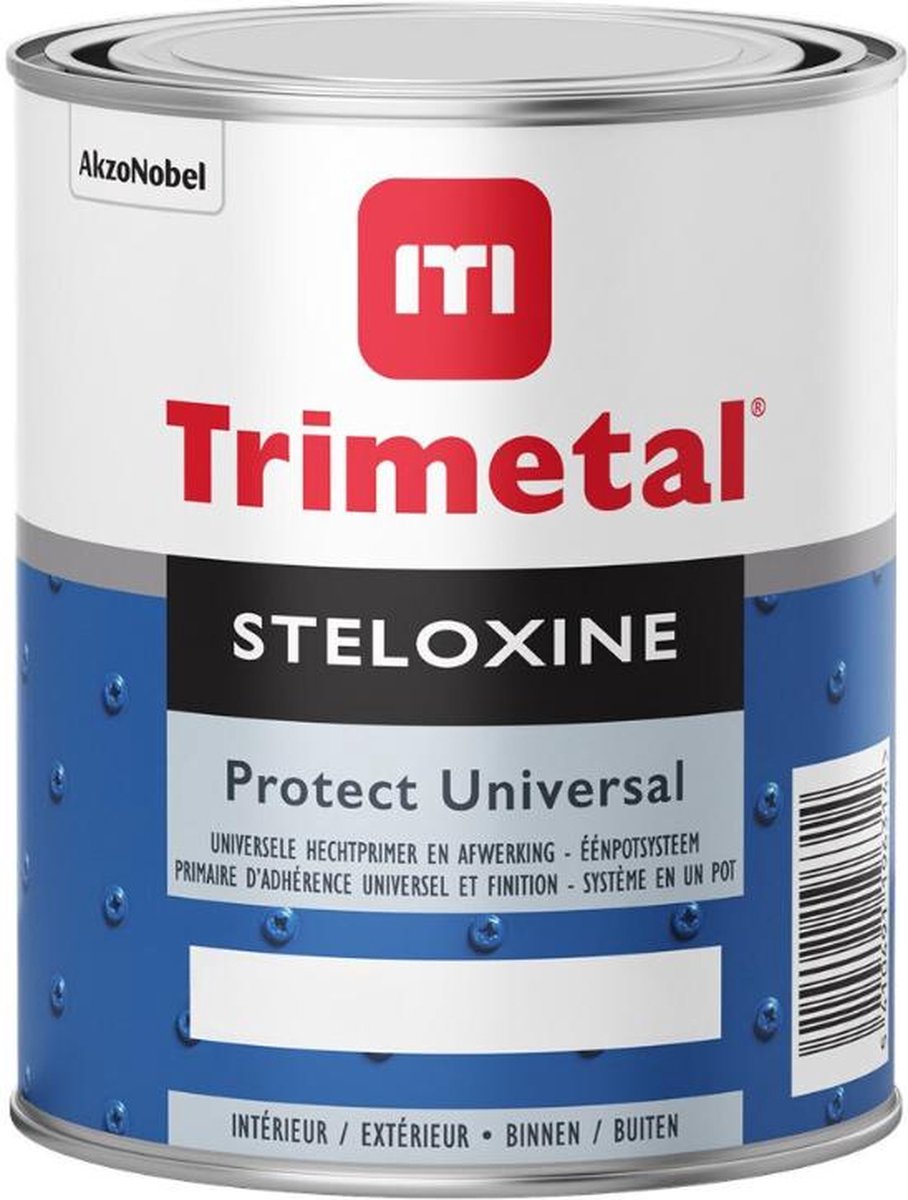 Trimetal Steloxine Protect Universal - 1 l - 10-12 m²/l - Wit - Lak - Afwerkingslaag