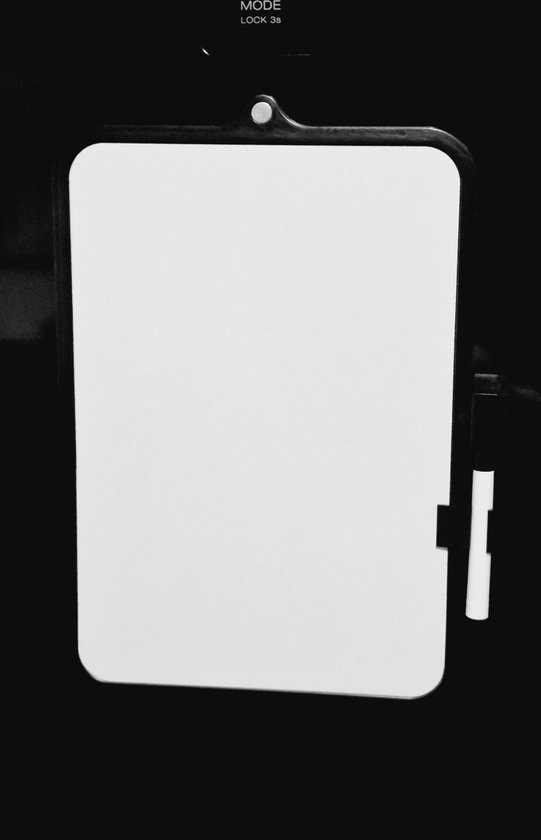 Magnetisch whiteboard + stift wisser - zwart - maandplanner - weekplanner - memobord - koelkast - Uitermate geschikt voor thuis, werk, kantoor en op school - Merkloos