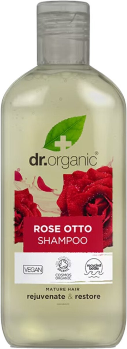 Dr. Organic - Rozen Shampoo - 6 x 265 ml - Voordeelverpakking
