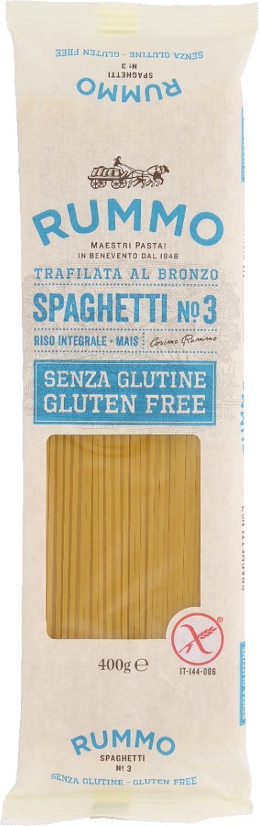Rummo Spaghetti glutenvrij | Doos 12 x 400 gram