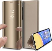 Hoesje geschikt voor Samsung Galaxy A15 - Spiegel Book Case Goud