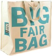 Sterke canvas shopper - Big Fair Bag - 40x40x14 cm - fairtrade