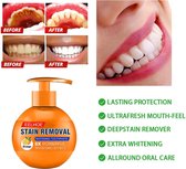 Whitening tandpasta - Natuurlijke ingrediënten - Teeth whitening - Proffesionele bescherming - Sinaasappel
