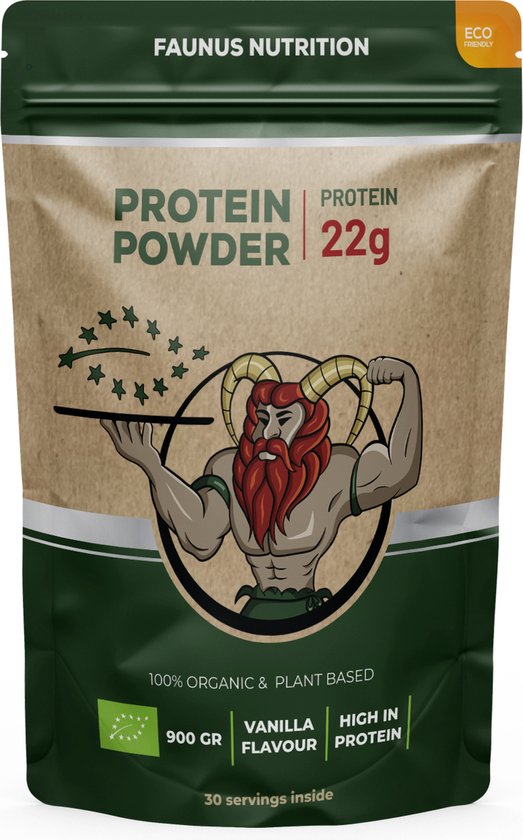Biologische Plantaardig Proteïne Gefermenteerd | Vanille | 900 gram | Vegan Protein | eiwitshakes | Pesticide vrij