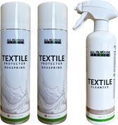 Textile Protector Boxspring 2x 500ml + Textile Cleantex Vlekkenspray 500ml
