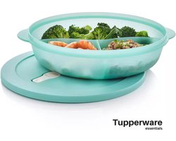 Tupperware Essentials Store Serve & Go Lunchbox Met 3 Gescheiden Compartimenten en Deksel 28 cm - 1.4 L