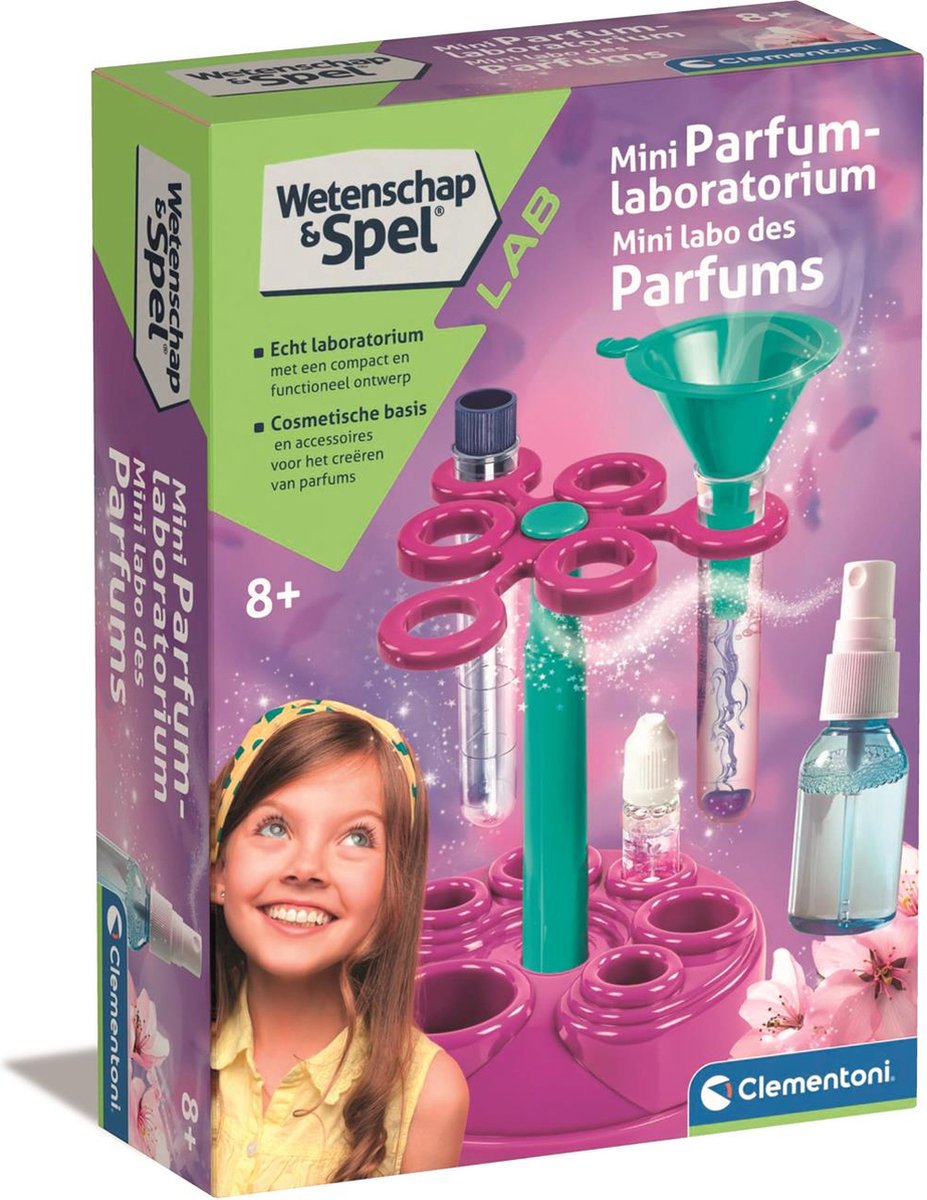 Clementoni - Minilab Parfum - Experimenteerset voor Kinderen - Zelf Parfums Maken - Educatief Speelgoed - Vanaf 8 jaar