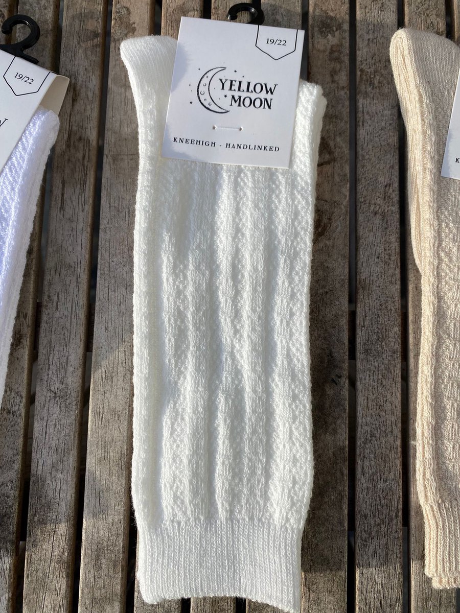 Yellow Moon Kniekousen Meisjes off-White maat 27/30