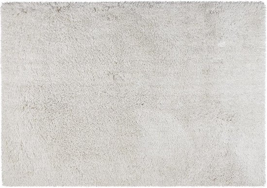 OZAIA Shaggy hoogpolig vloerkleed in microvezel - 120 x 170 cm - Wit - HARVEY L 170 cm x H 7 cm x D 120 cm