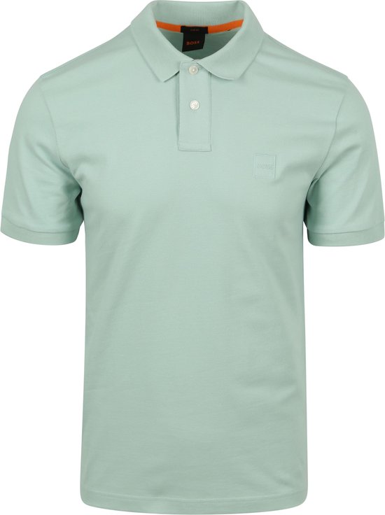BOSS - Passenger Polo Turquoise - Slim-fit - Heren Poloshirt Maat L