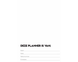Studio Ins & Outs Planner A5 - Zwart-wit