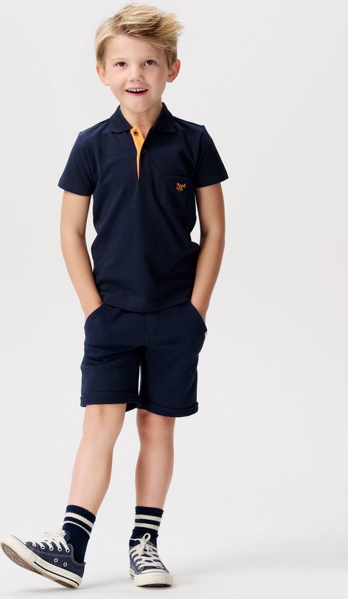 Noppies Boys Polo Dellwood short sleeve Jongens Poloshirt - Total Eclipse - Maat 104