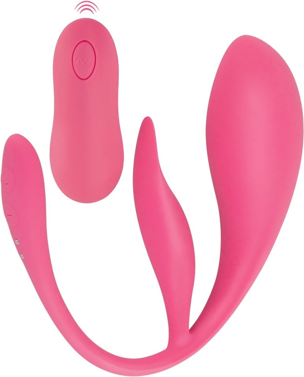 Sweet Smile Dubbel Plezier Vibrerende Eitje Zeer Flexibel met Afstandsbediening