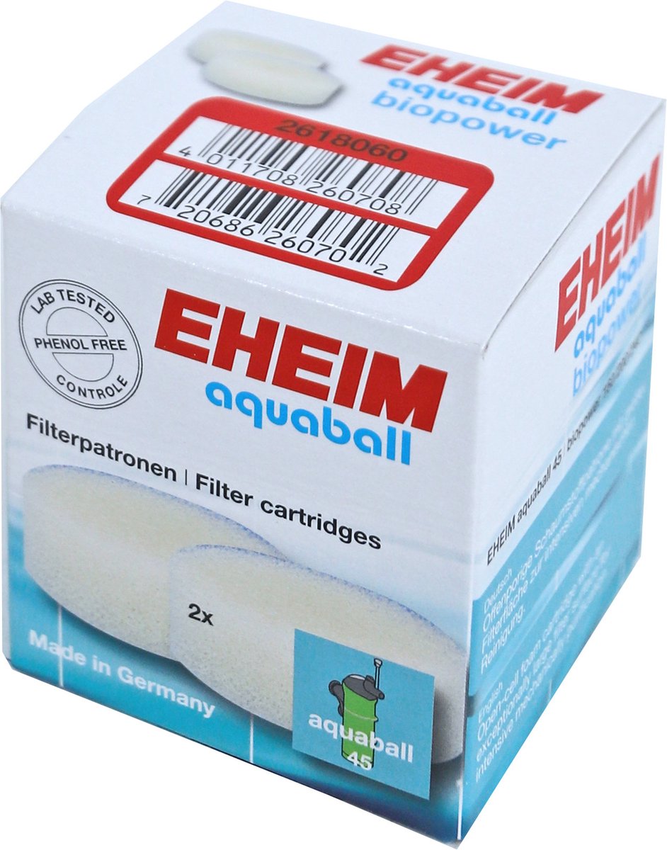 Eheim Filterpatroon Aquaball 45 Biopower 160-240