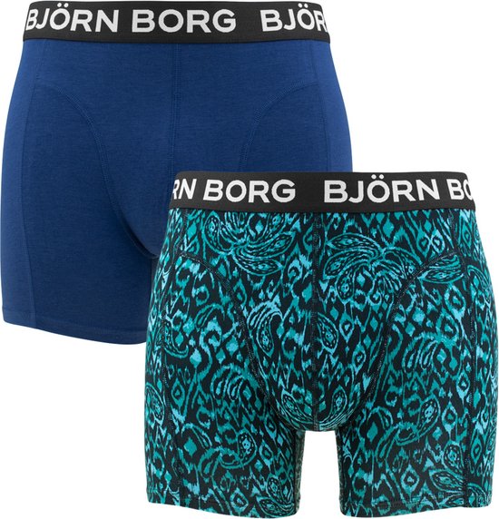Björn Borg Lange short - MP001 Blue - maat L (L) - Heren Volwassenen - Viscose/Bamboe- 10002923-MP001-L