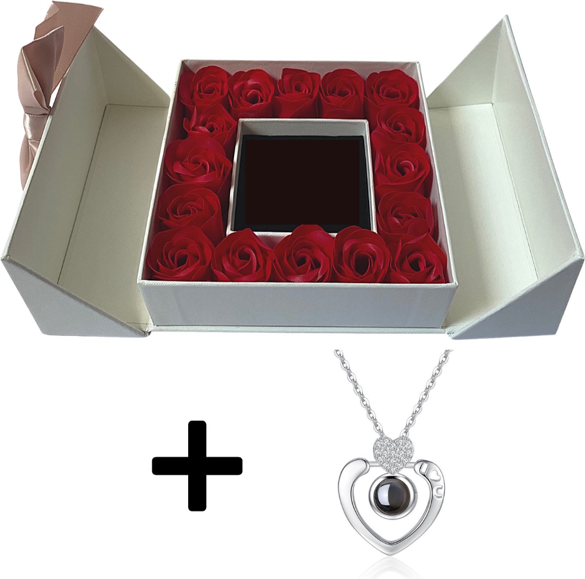 Love Box Wit met Love Ketting - Valentijn Cadeautje Voor Haar - Valentijn - Valentijnsdag - Valentijn Cadeautje Vrouw