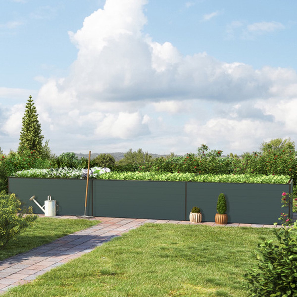 GFP 579 x 119 x 77 cm Moestuinbak Kingsize Daniela Antraciet