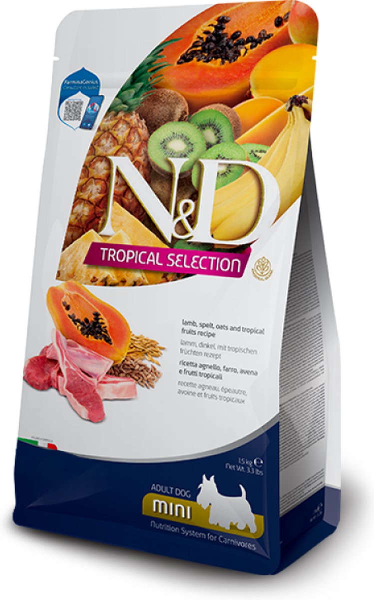 farmina N&D Dog Tropical Selection Lamb Adult Mini 1,5 kg