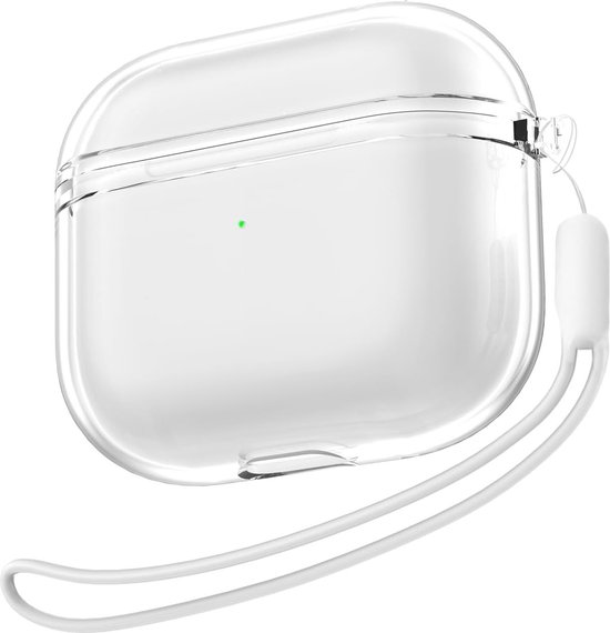 Nuvex Étui adapté aux Airpods 3, étui de chargement transparent, housse de protection pour écouteurs, housse en TPU