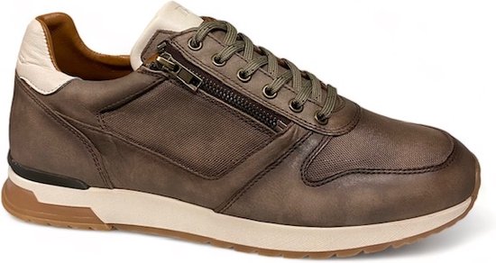 Berkelmans Trenton Grey Nubuck-sneaker berkelmans-veterschoen berkelmans MT46