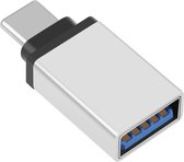 DrPhone TA1 USB C naar USB 3.0 OTG Adapter – Type C mannelijk naar USB 3.0 Vrouwelijk Converter – Zilver