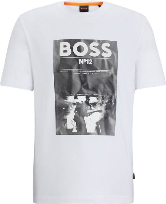 Boss Ticket 10260073 T-shirt à manches courtes Wit XL Homme