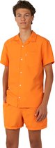 OppoSuits Tiener The Orange - Jongens Zomer Set - Bevat Shirt En Shorts - Oranje - Maat: EU 158/164 - 14 Jaar
