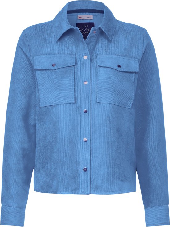Street One Short Corduroy Overshirt- light spring blue - Maat 40