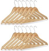 kleding hangers hout - 12 stuks