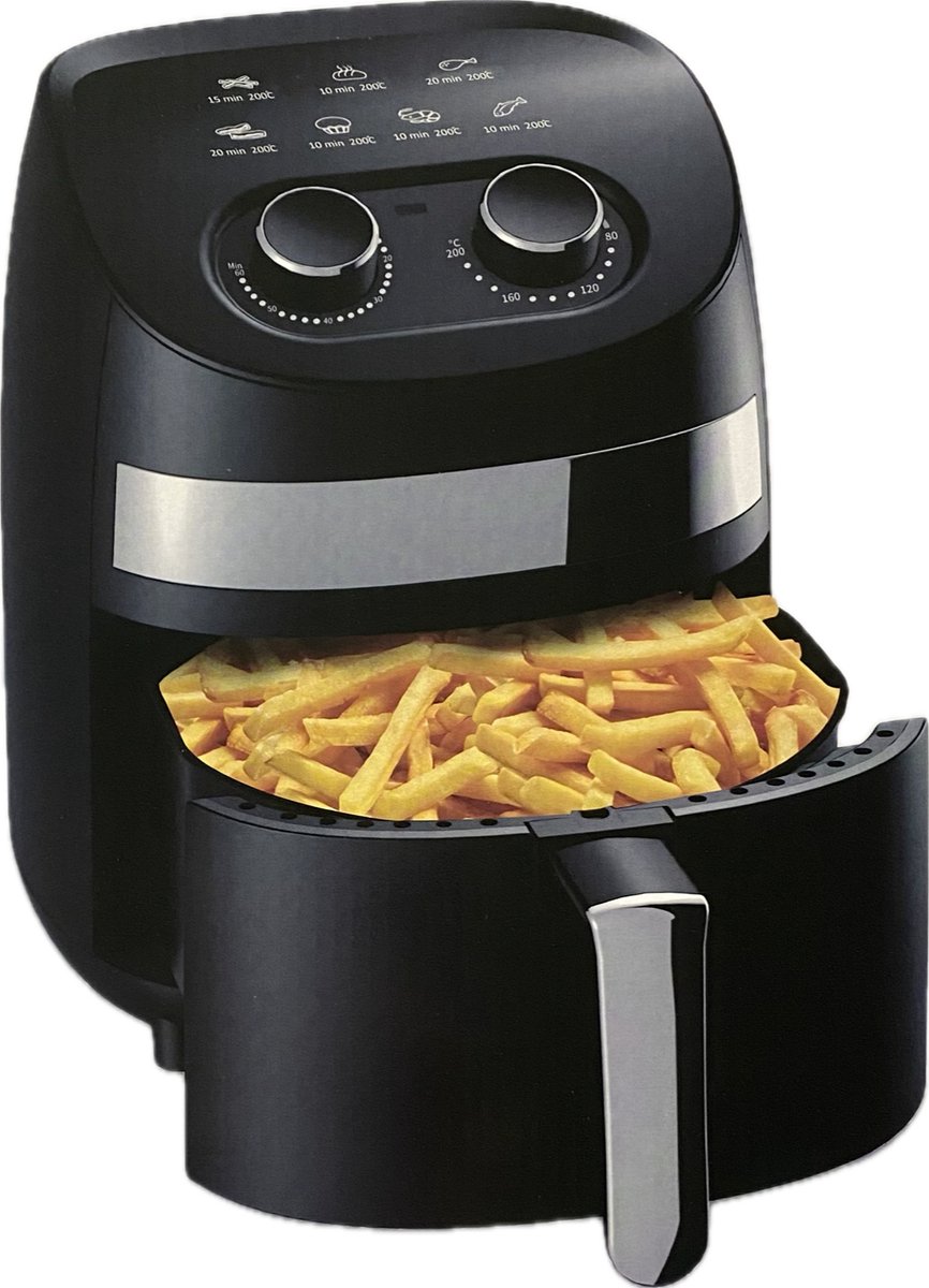 Deski Airfryer - Heteluchtfriteuse - 3,5 liter - 1000 Watt