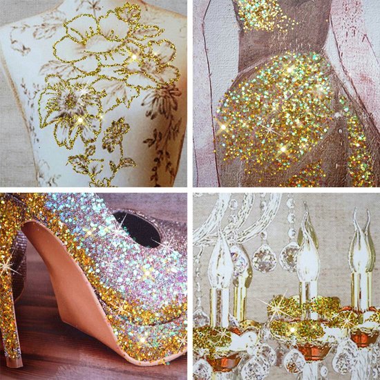 Cosmo Casa Paravent Photo - Look Vintage - Séparateur de Pièce - Glitter - Mode Rétro - 180x200cm