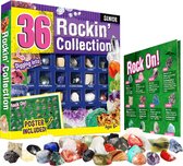 Edelstenen en mineralen - adventkalender - edelstenen - stenen verzamelen voor kinderen - wetenschap speelgoed experimenteren - G7374