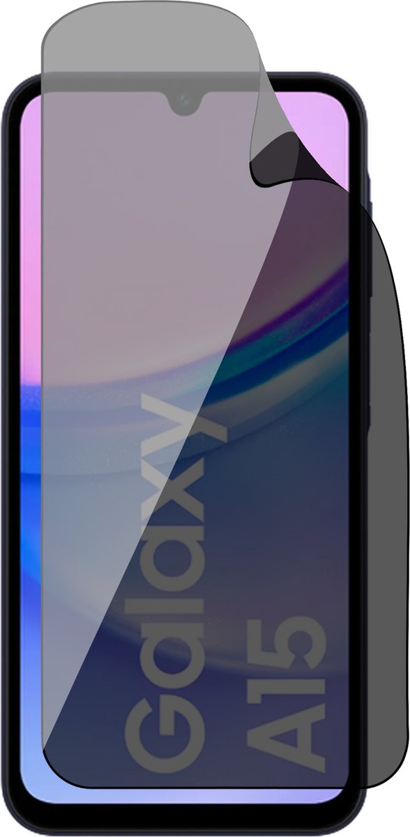 Privacy Screenprotector geschikt voor Samsung Galaxy A15 - 1x FlexGuard Screen Protector