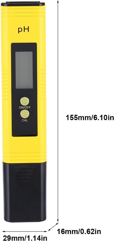 HT-1202 pH Meter,Mini PH Professional Digital Electronic Meter - with