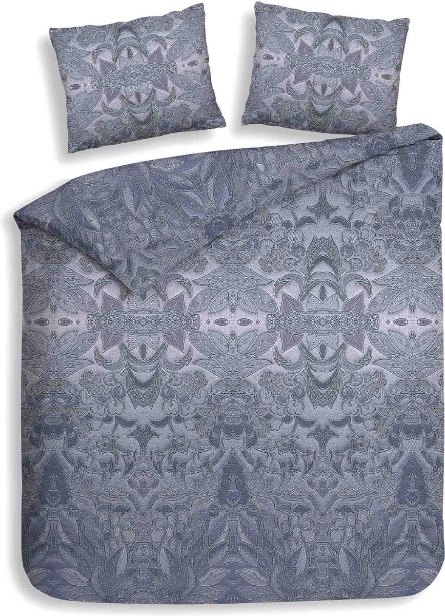 Heckettlane Heckett & Lane Flanel dekbedovertrek Bles (Frost Blue) - 260x200/220 cm