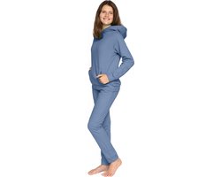 Foto: Joggingpak meisjes huispak meisjes trainingspak meisjes kleur blauw maat 146 152