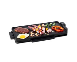 MOA Elektrische Grillplaat - Teppanyaki Bakplaat - Tafelgrill - BPA-vrij - Gourmetstel - 2000W - Zwart