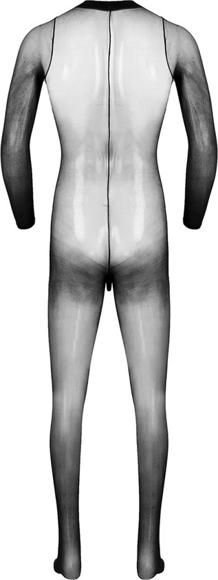 Combinaison homme entièrement transparente - Tronc pénis ouvert - Taille unique - Élastique body homme - Collants - Bas - Vêtements BDSM - Jeu de rôle