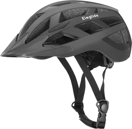 Fietshelm met LED-achterlicht - USB oplaadbaar - Maat 58-61 cm - Zwart - Bike helmet - Heren/Dames - Elektrische fiets, Racefiets & MTB