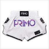 Primo Muay Thai Shorts - Hologram Series - Purple Haze - wit - maat S