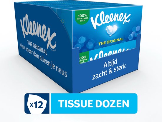 Kleenex Mouchoirs Boîte - L' Original 12 x 72 pièces - Pack économique