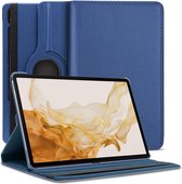 Draaibaar Hoesje - Rotation Tabletcase - Multi stand Case Geschikt voor: Samsung Galaxy Tab S7 T870 2020 | Samsung Galaxy Tab S8 - 11 inch - Donkerblauw